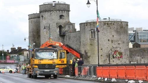 The incident occurred during repair works on the south side of Thomond Bridge in Limerick