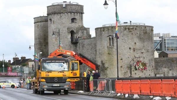 The incident occurred during repair works on the south side of Thomond Bridge in Limerick