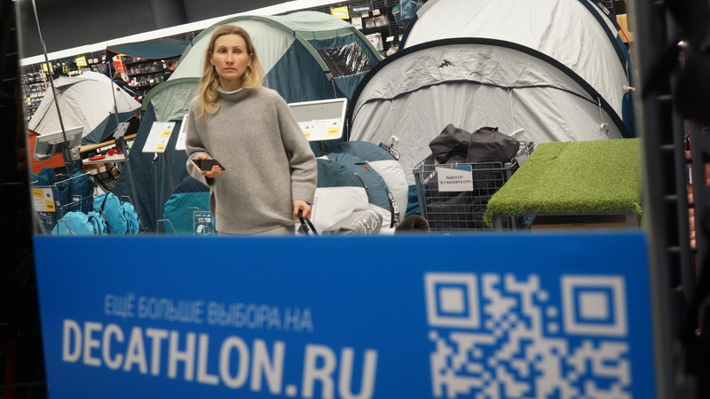 Decathlon imports the bulk of the products it sells in its 60 stores in Russia