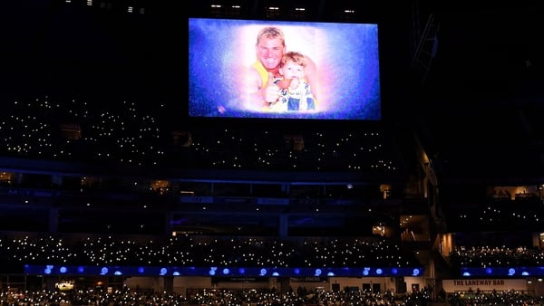 A state memorial service for Shane Warne took place at the Melbourne Cricket Ground