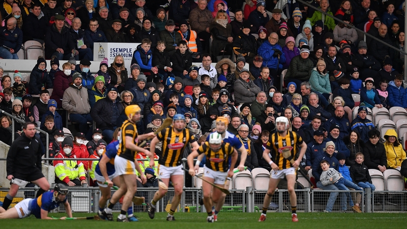 Fans watching Tipperary and Kilkenny during the recent Allianz Hurling League match at Semple Stadium