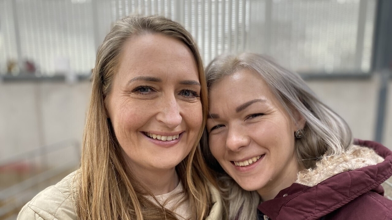 Cathy Wheatley from Wicklow and Ivana Holub from Ukraine