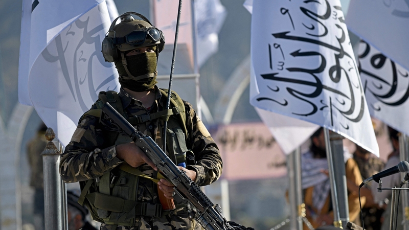 A Taliban fighter pictured in Kabul in March this year