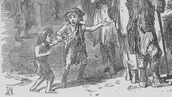 Children outside the workhouse.