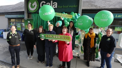 The winning ticket was sold at Larkin's Gala Service Station in Ballina, Killaloe