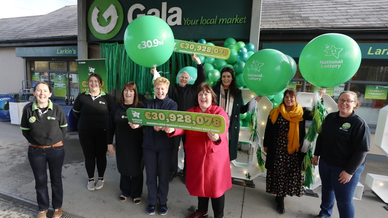 The winning ticket was sold at Larkin's Gala Service Station in Ballina, Killaloe