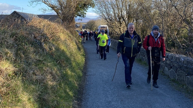The climb started at 9.30am from the car park at the bottom of Croagh Patrick