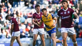 Diarmuid Murtagh celebrates his late goal against Galway