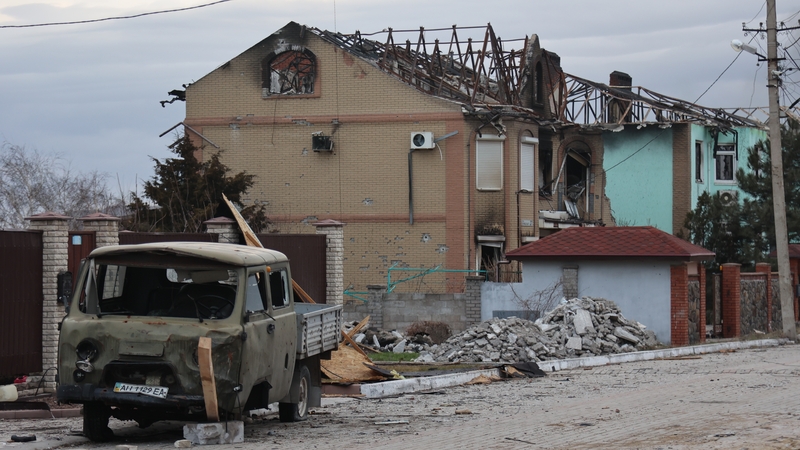 A view of the devastation in the Ukrainian city of Mariupol
