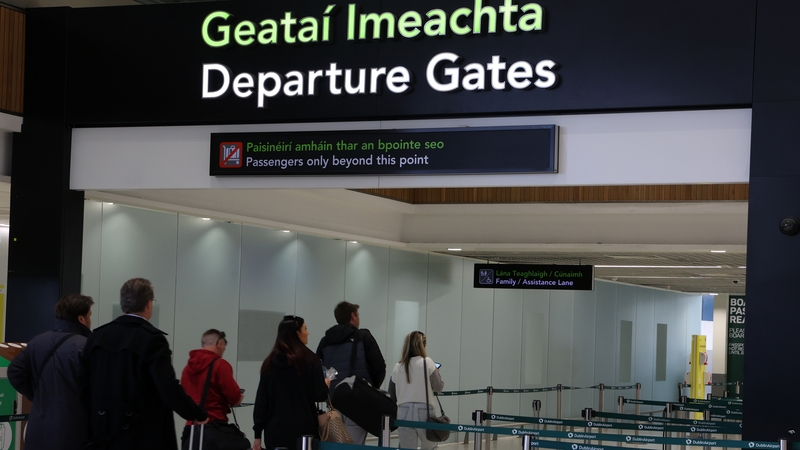 The Dublin Airport Authority said the wait time to get through security checks during peak hours at Terminal 1 on Saturday morning was 47 minutes