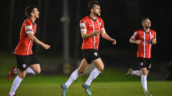 Will Patching was on the mark for Derry's opening goal of the night