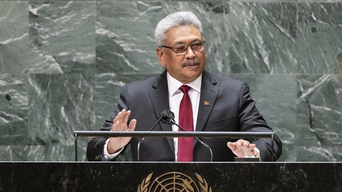 Sri Lanka's President Gotabaya Rajapaksa