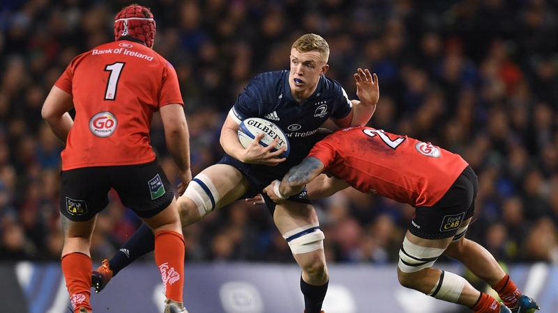 Dan Leavy in action before his injury against Ulster in March 2019