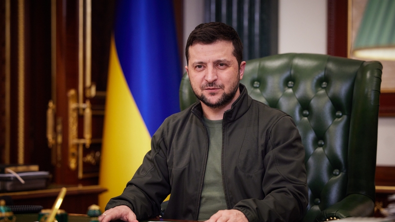 President Volodymyr Zelensky says Russia is using the Zaporizhzhia plant for terror (file image)