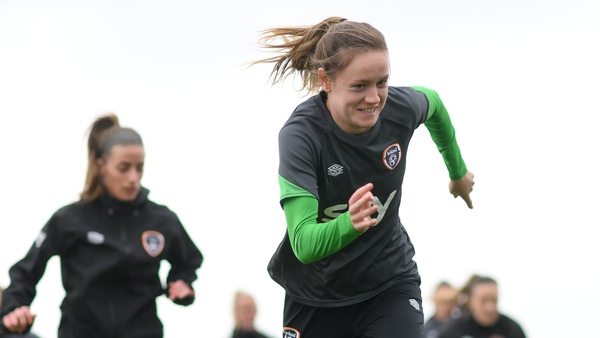 Heather Payne during Republic of Ireland training in Abbotstown