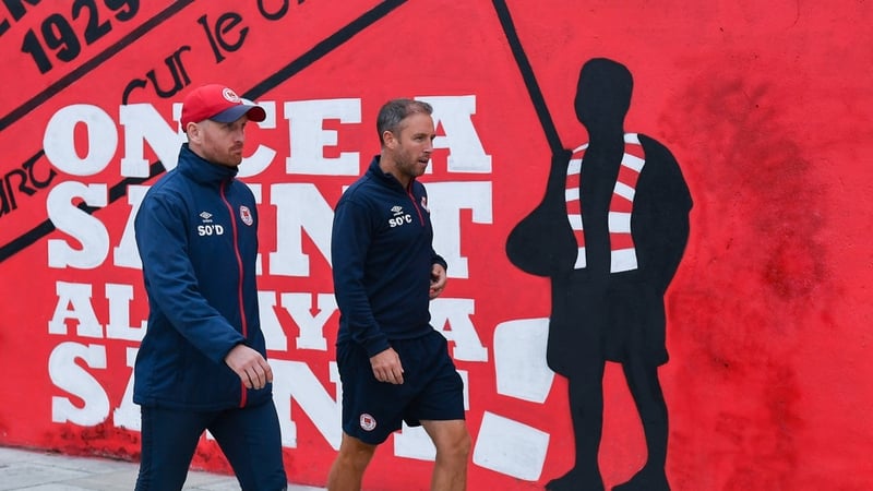 Stephen O'Donnell, pictured as St Pat's manager last year, returns to Dublin 8 this evening as Dundalk boss