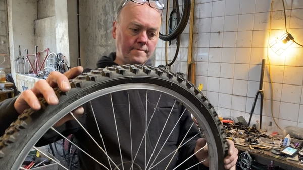 Paul McQuaid has been refurbishing unwanted and unused bikes for Ukrainian people who have arrived in Ireland in recent weeks