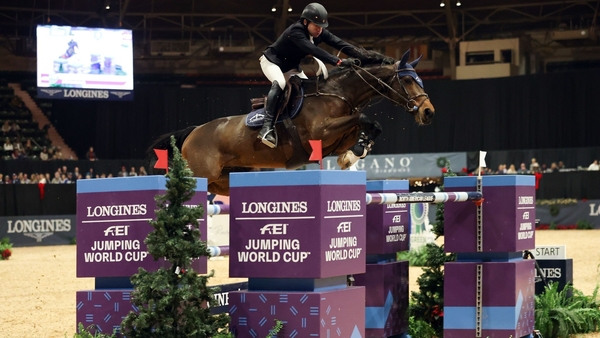 Conor Swail is in third place following the opening round of the 2022 Longines FEI Jumping World Cup Finals
