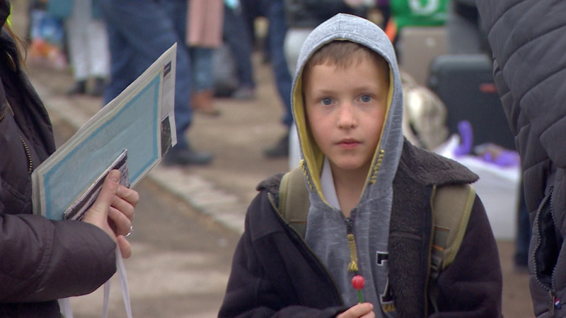 More than 300,000 Ukrainians have fled across the border into Slovakia since the beginning of the war