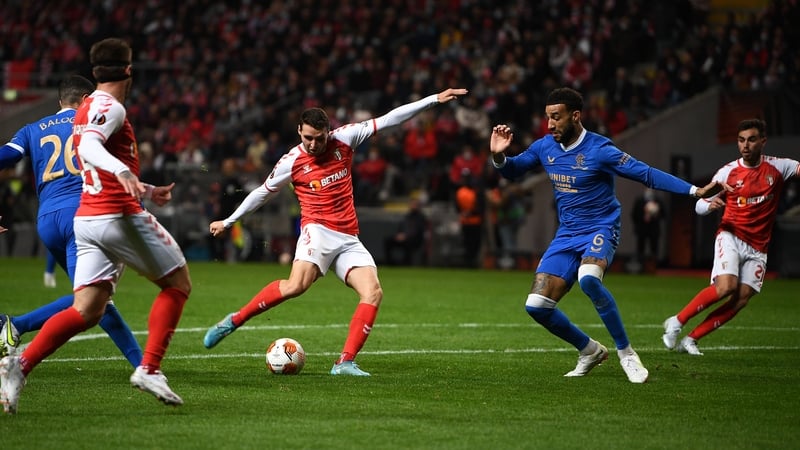 Abel Ruiz scores for the hosts