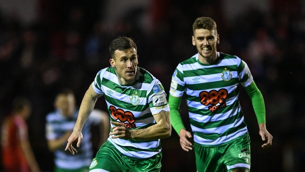 Aaron Greene (L) celebrate's the match-winning goal