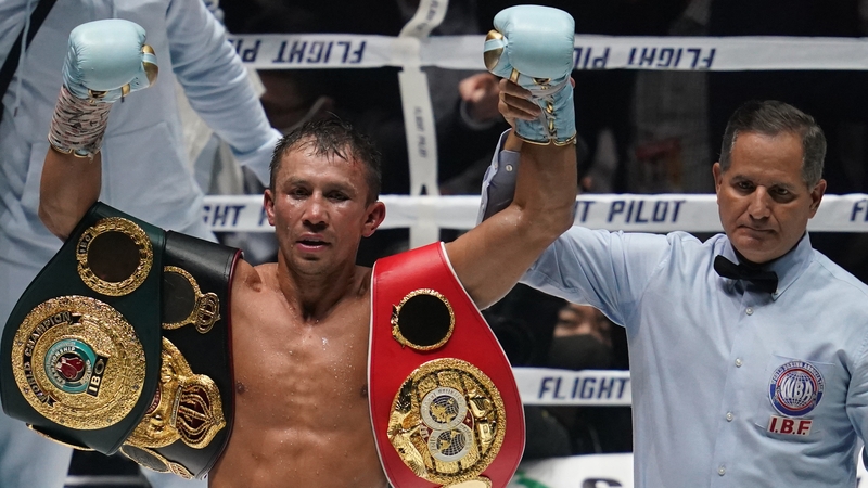 Gennady Golovkin was victorious in his first fight since December 2020