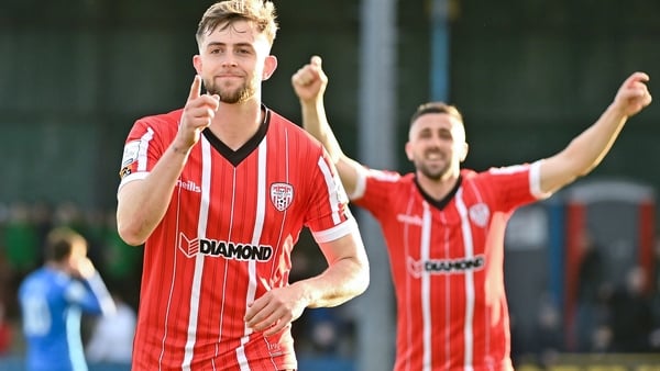 Will Patching celebrates Derry's second goal