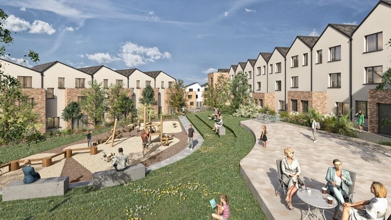 The units will be a mixture of duplexes and apartments, with 157 three-beds, 104 two-beds and 84 one-bed homes