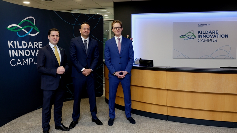 Martin Shanahan, IDA, Tánaiste Leo Varadkar, and Iwan Iwanow, Kildare Innovation Campus