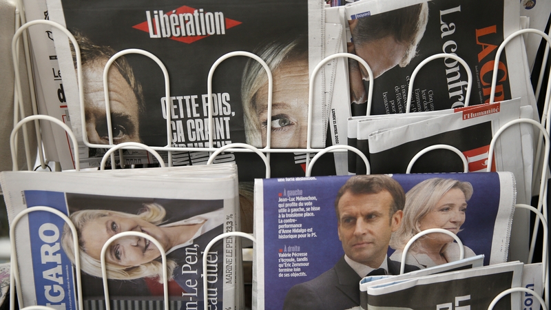 Marine Le Pen and Emmanuel Macron came out on top of yesterday's first-round vote