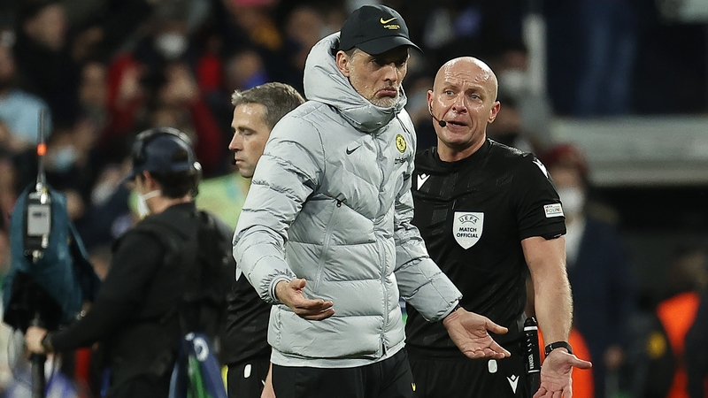 Thomas Tuchel was unhappy with referee Szymon Marciniak