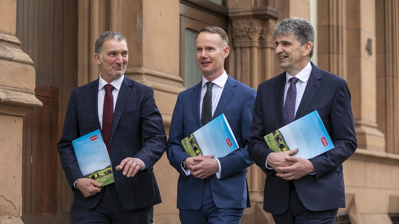 John O'Gorman, Chairman, Dairygold, Conor Galvin, Chief Executive, Dairygold and Michael Harte, Chief Financial Officer, Dairygold