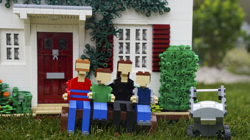 Irish family home made of lego