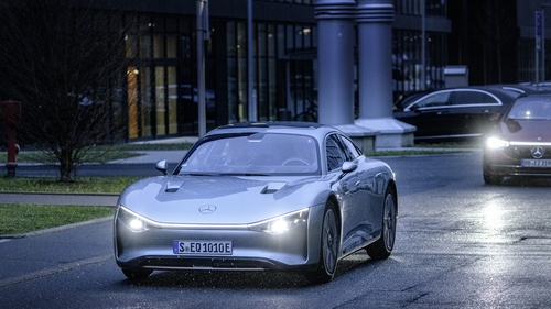 The Mercedes EQXX, which travelled 1,000 km on one charge at speeds of up to 140 kmh.