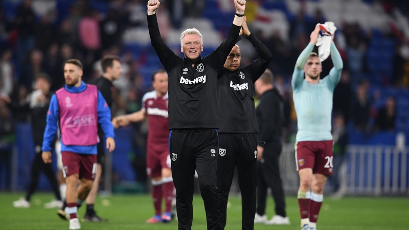David Moyes celebrates qualifying for his first European semi-final