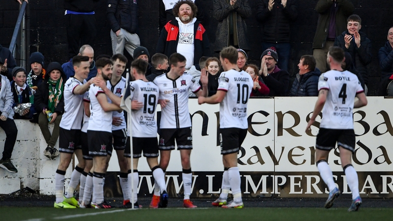 Dundalk celebrate Patrick Hoban's opener