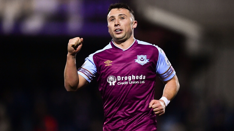 Chris Lyons gave Drogheda the lead from the penalty spot