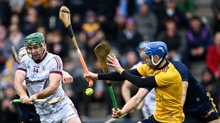 Brian Concannon scores an early goal for Galway at Wexford Park