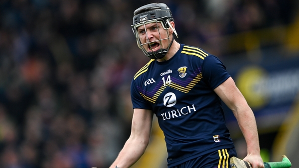 Wexford's Conor McDonald celebrates his second-half goal against Galway