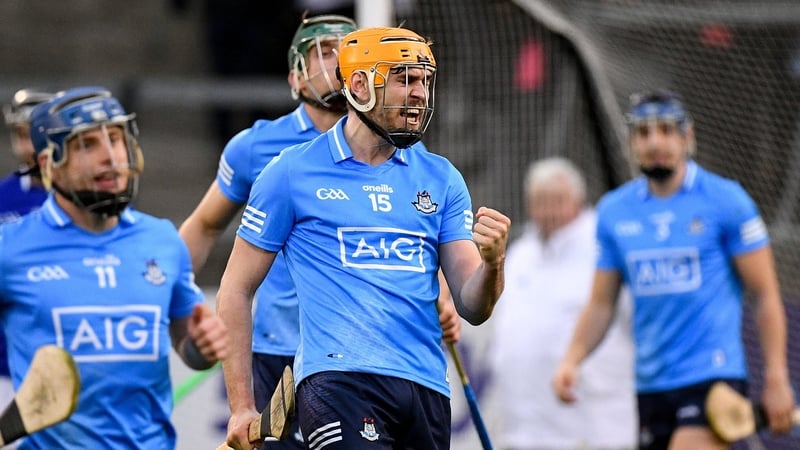 Dublin's Ronan Hayes celebrates at the final whistle