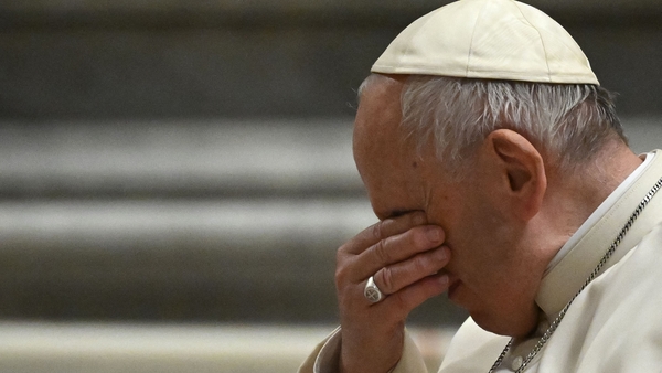 The Vatican said Pope Francis met privately with a Ukrainian delegation before the Mass