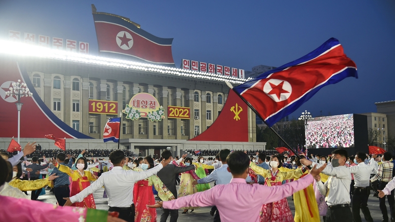 The missile test followed days of celebrations marking the anniversary of the 110th birthday of North Korea's founding leader