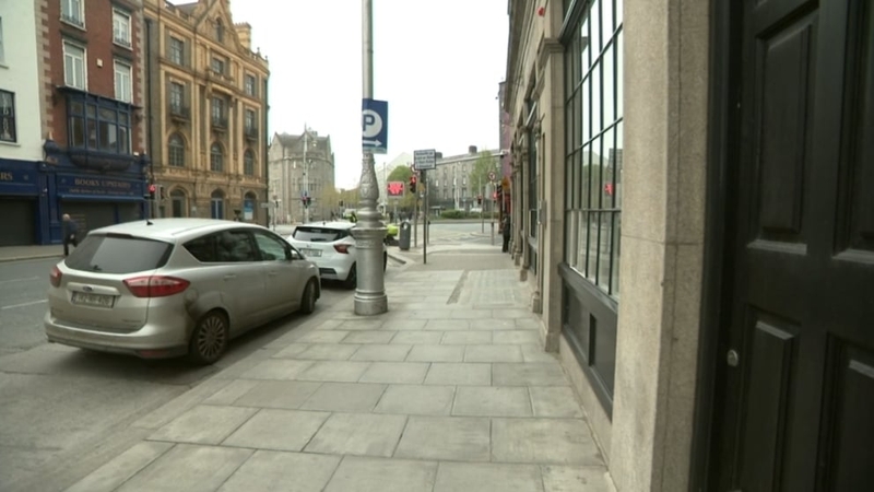 The man was treated at the scene for an apparent head injury before being taken to St James's Hospital