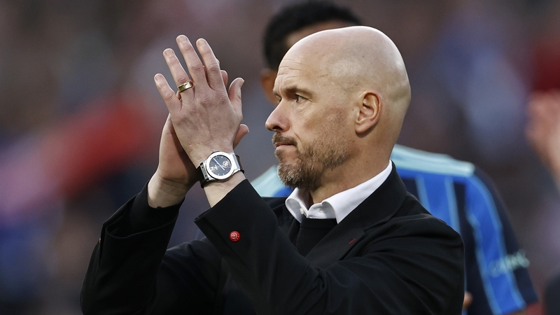Ten Hag at today's KNVB Cup final
