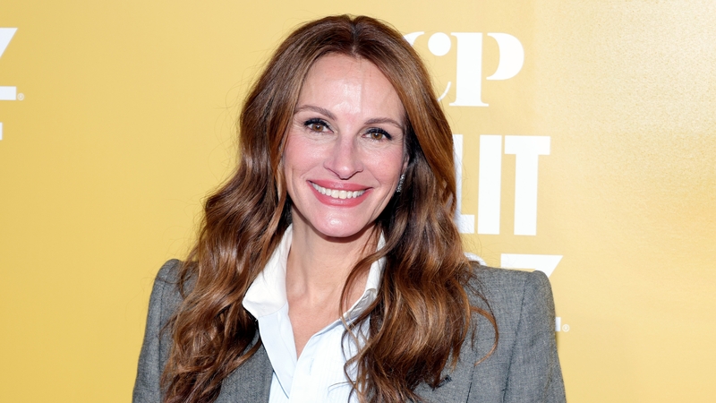 Julia Roberts (pictured at the premiere of her new series Gaslit in New York on Monday) - "It's a joy to play in that sandbox. It has been a long time"