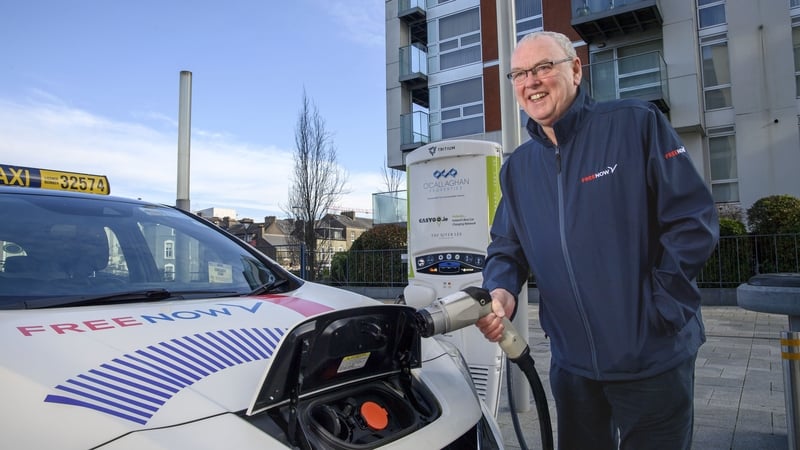 Ted Dineen, Free Now Driver using an EV charging station