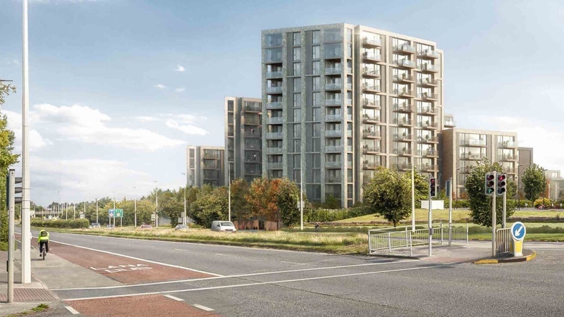 The scheme is made up of 294 one-bed apartments, 111 two-bed apartments, seven three-bed apartment units and seven three-bed houses.