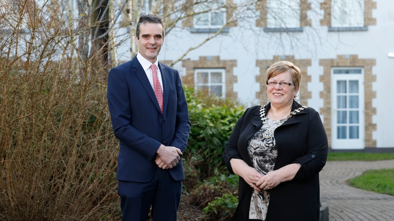 Joe Healy, Chairman of Cultivate and Helene McManus, President, of Irish League of Credit Unions (ILCU)