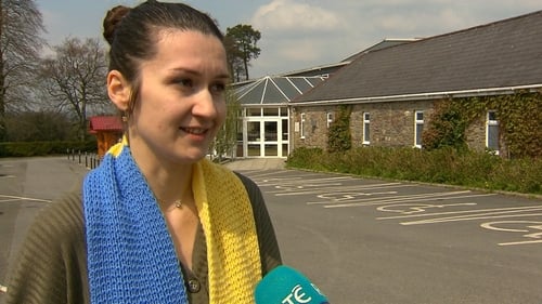 Christina Hermanchuk says she is thinking of all those in Ukraine, the children, and the people dying in the war