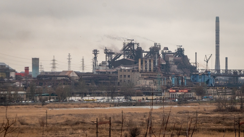 The Azovstal Steel plant, one of the largest metal works factories in Europe, is an industrial complex with a large network of underground rooms and tunnels